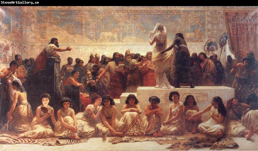 Edwin long,R.A. The Babylonian Marriage Market